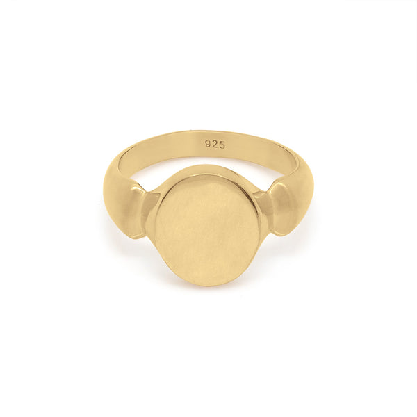 Sami Signet Ring: Gold Vermeil