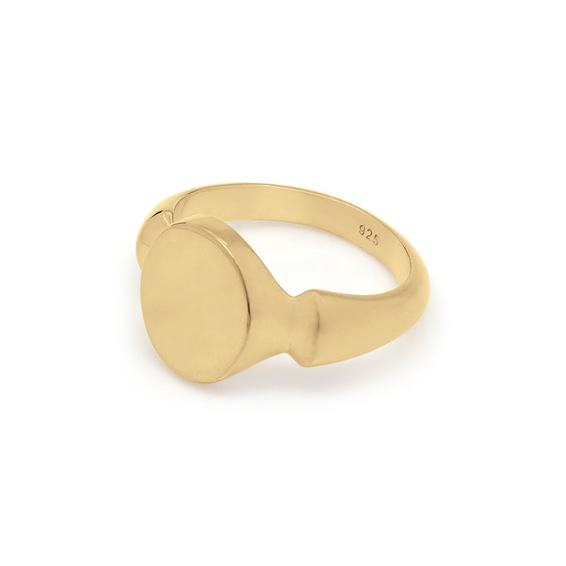 Sami Signet Ring: Gold Vermeil