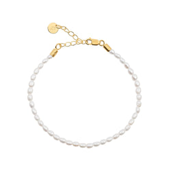 Gold Freshwater Pearl Bracelet