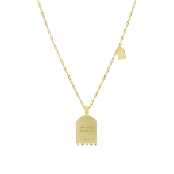 Gold Believer Pendant Necklace