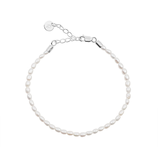 Silver Freshwater Pearl Bracelet