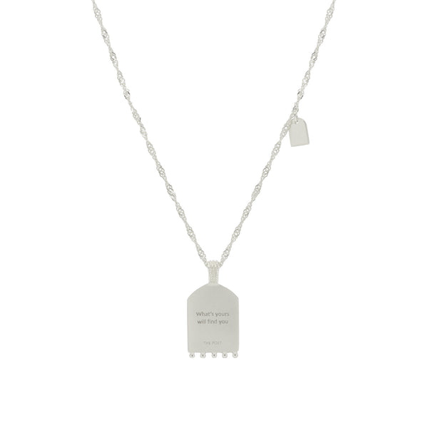 Silver Believer Pendant Necklace