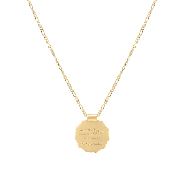 Gold Mother Rose Pendant: Limited Edition Louie Luxe Collab