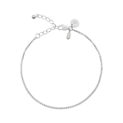 Silver Box Chain Bracelet