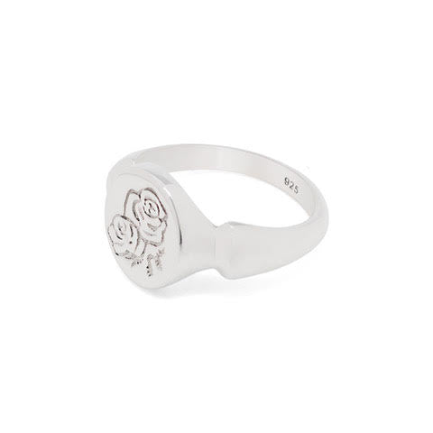 Sami Rose Signet Ring: Silver