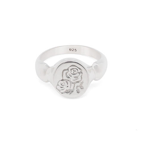 Sami Rose Signet Ring: Silver
